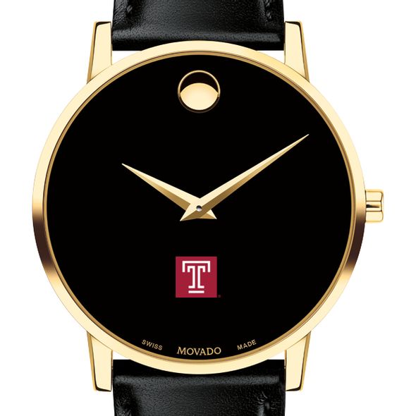 Temple Men's Movado Gold Museum Classic Leather - Image 1