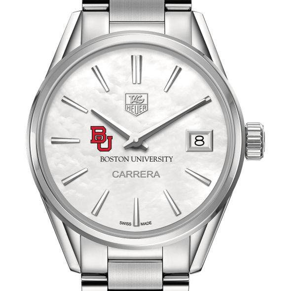 Boston University Women's TAG Heuer Steel Carrera with MOP Dial - Image 1