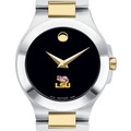 LSU Women's Movado Collection Two-Tone Watch with Black Dial - Image 1