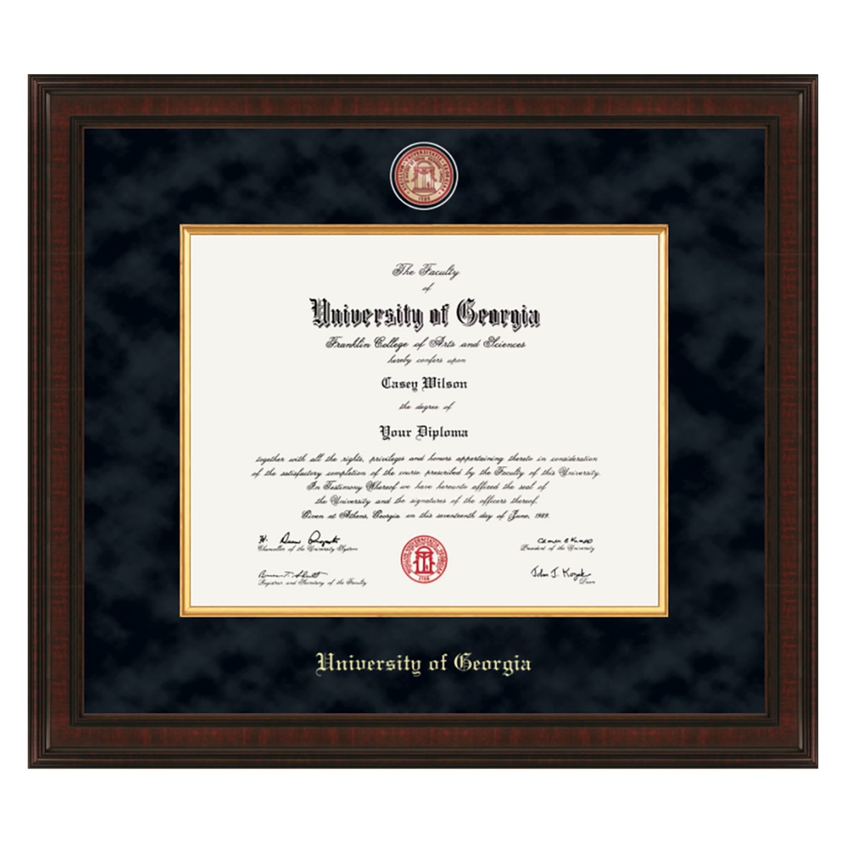 University of Diploma Frame Excelsior Graduation Gift