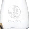 Florida State University Stemless Wine Glasses - Set of 2 - Image 3