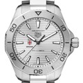 Brown Men's TAG Heuer Steel Aquaracer with Silver Dial - Image 1
