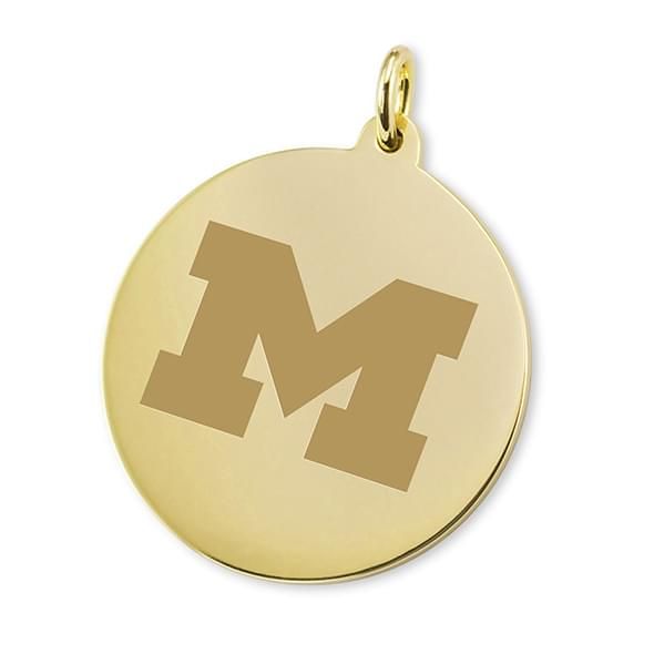 Michigan 14K Gold Charm - Image 1