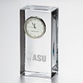 Arizona State Tall Glass Desk Clock by Simon Pearce - Image 1