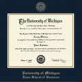 Michigan Ross Diploma Frame, the Fidelitas - Image 2