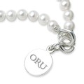 Oral Roberts Pearl Bracelet with Sterling Silver Charm - Image 2