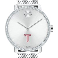 Troy Women's Movado Bold with Crystal Bezel & Mesh Bracelet