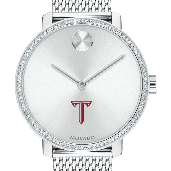 Troy Women's Movado Bold with Crystal Bezel & Mesh Bracelet - Image 1