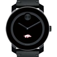 University of Arkansas Men's Movado BOLD with Leather Strap