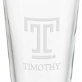 Temple University 16 oz Pint Glass- Set of 2 - Image 3
