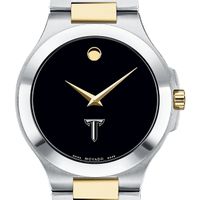 Troy Men's Movado Collection Two-Tone Watch with Black Dial