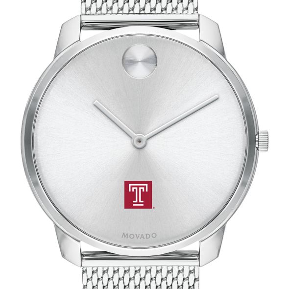 Temple University Men's Movado Stainless Bold 42 - Image 1