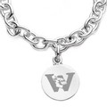 Wesleyan Sterling Silver Charm Bracelet - Image 2