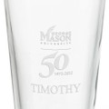 George Mason University 16 oz Pint Glass- Set of 4 - Image 3
