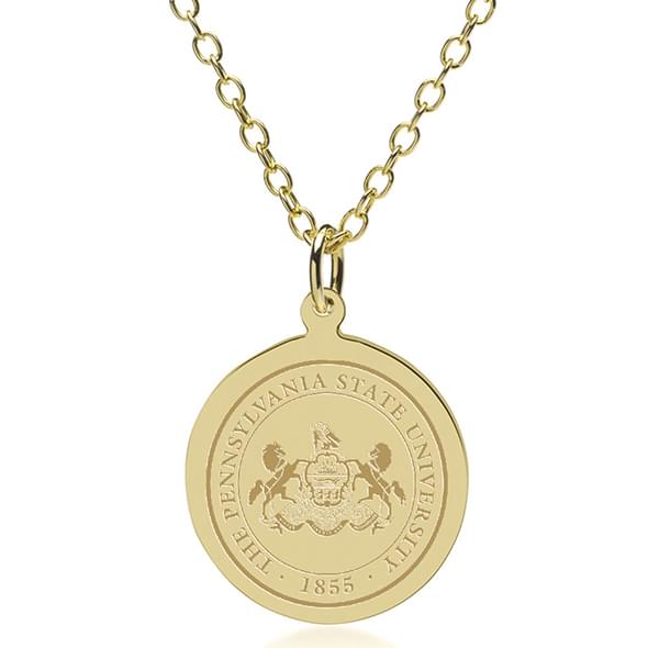 Penn State 18K Gold Pendant & Chain