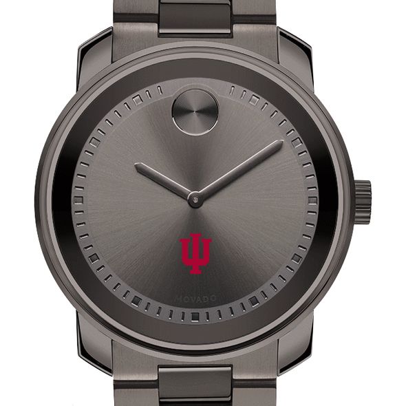 Indiana University Men's Movado BOLD Gunmetal Grey - Image 1