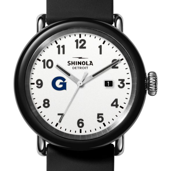 Georgetown University Shinola Watch, The Detrola 43mm White Dial at M.LaHart & Co. - Image 1