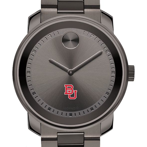 Boston University Men's Movado BOLD Gunmetal Grey