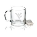 West Virginia University 13 oz Glass Coffee Mug - Image 1