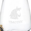 WSU Stemless Wine Glasses - Set of 4 - Image 3