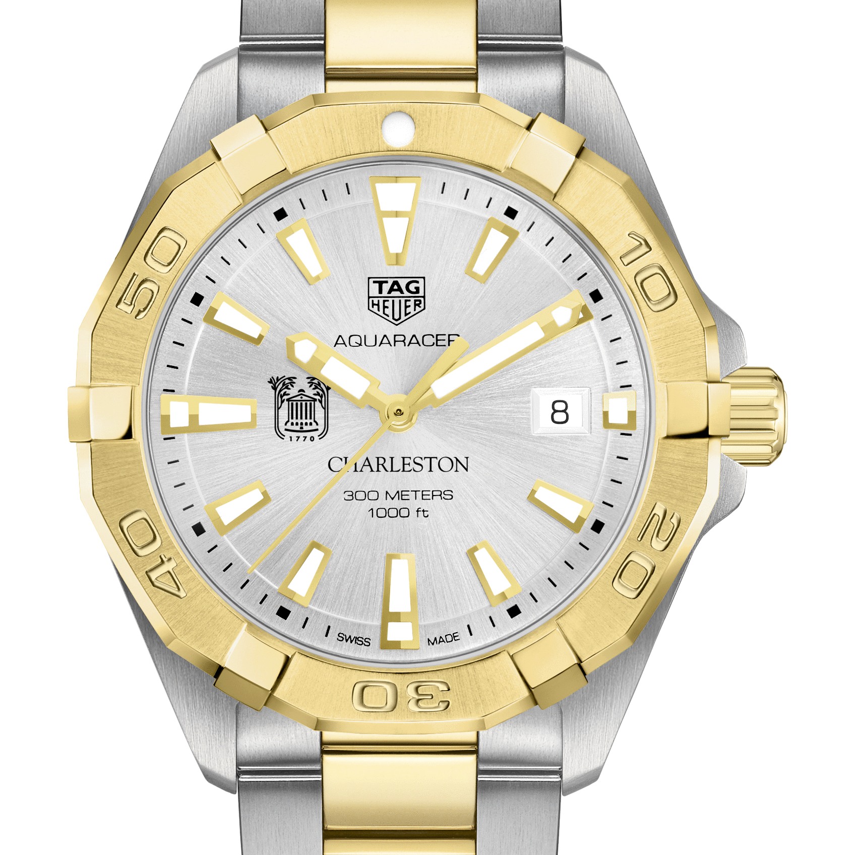 College of Charleston Men's TAG Heuer Two-Tone Aquaracer