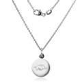 University of Arkansas Necklace with Charm in Sterling Silver - Image 2