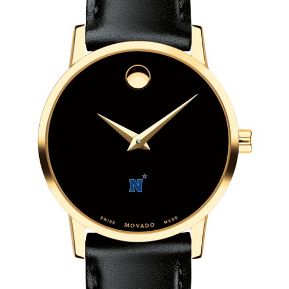 USNA Women's Movado Gold Museum Classic Leather - Image 1