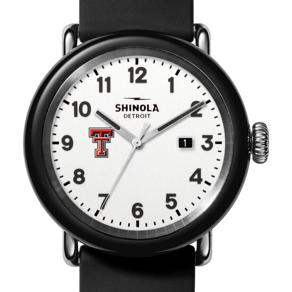 Texas Tech Shinola Watch, The Detrola 43mm White Dial at M.LaHart & Co. - Image 1
