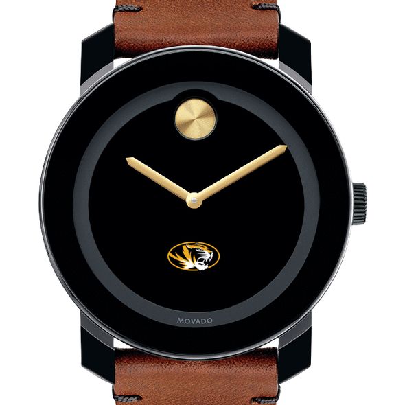 University of Missouri Men's Movado BOLD with Brown Leather Strap - Image 1