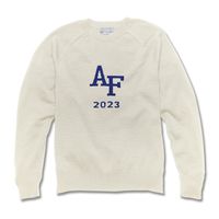 USAFA Class of 2023 Ivory and Royal Blue Sweater by M.LaHart