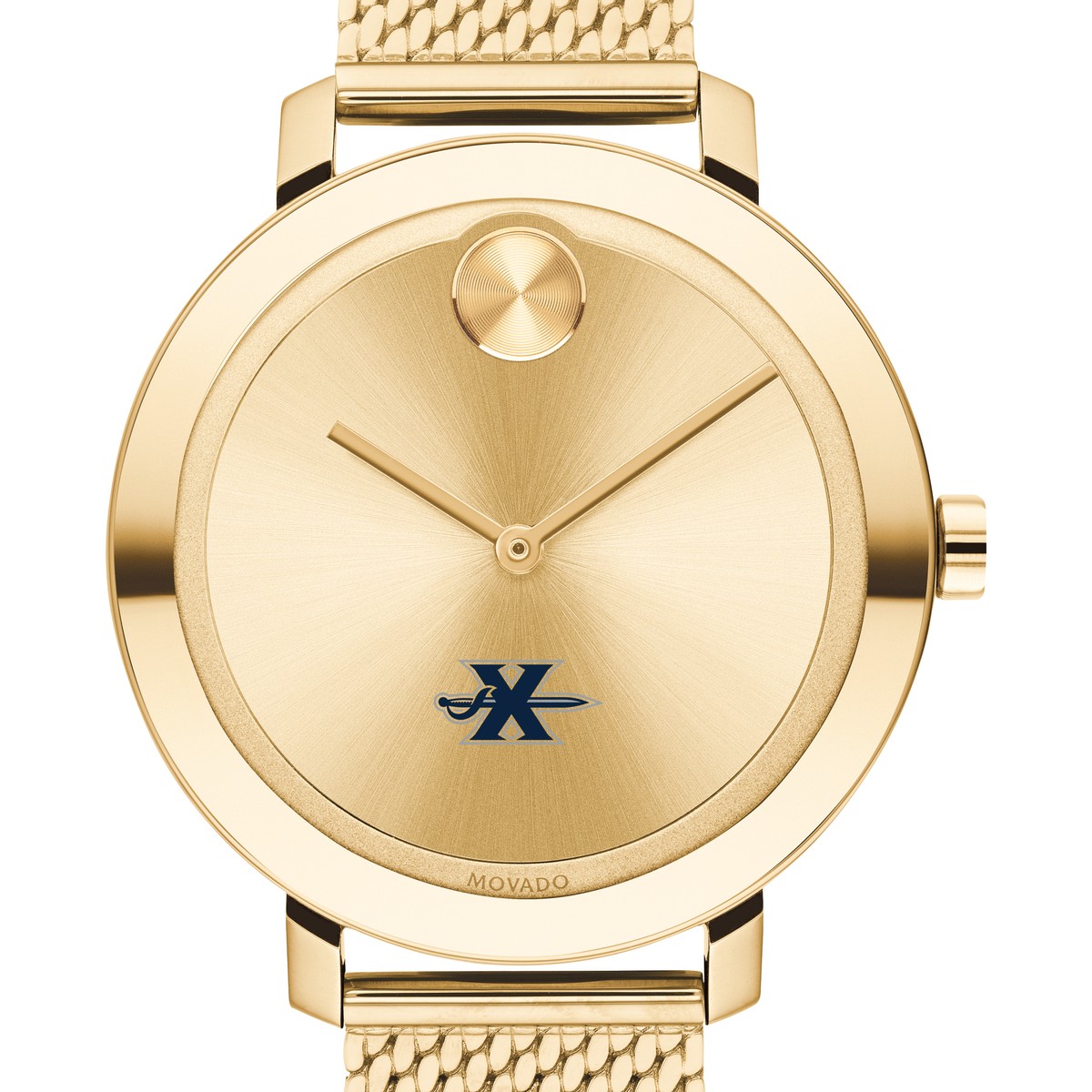 Movado Bold Gold with Mesh Bracelet 