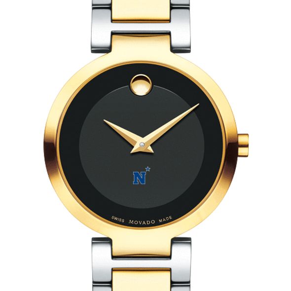 US Naval Academy Women's Movado Two-Tone Modern Classic Museum with Bracelet