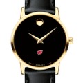Wisconsin Women's Movado Gold Museum Classic Leather - Image 1