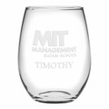MIT Sloan Stemless Wine Glasses Made in the USA - Set of 2 - Image 1