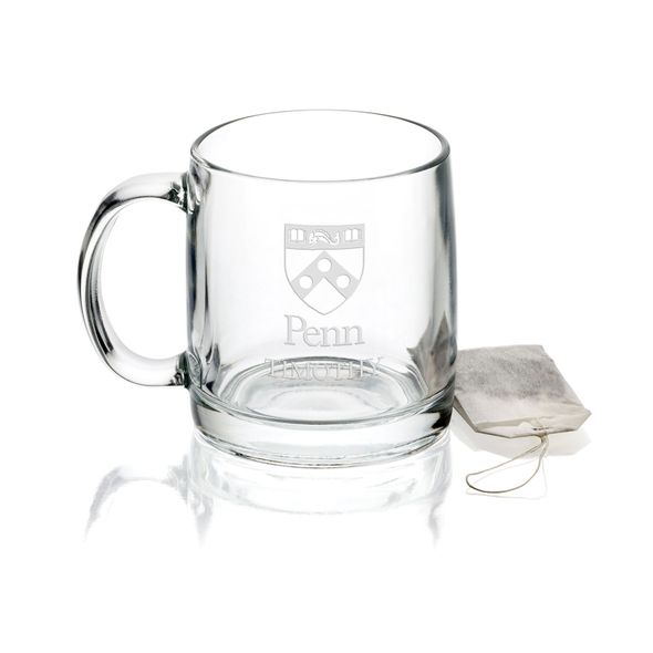 University of Pennsylvania 13 oz Glass Coffee Mug - Image 1