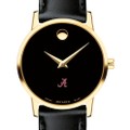 University of Alabama Women's Movado Gold Museum Classic Leather - Image 1