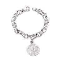 Davidson College Sterling Silver Charm Bracelet
