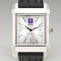 NYU Men's Collegiate Watch with Leather Strap - Image 1