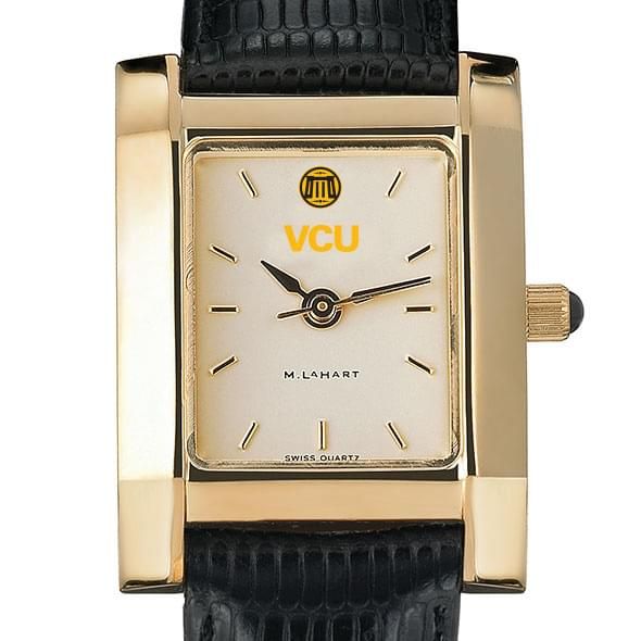 VCU Women's Gold Quad with Leather Strap
