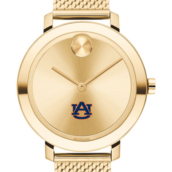 Auburn Women's Movado Bold Gold with Mesh Bracelet - Image 1