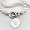 UNC Kenan-Flagler Pearl Necklace with Sterling Silver Charm - Image 2