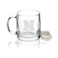 University of Nebraska 13 oz Glass Coffee Mug