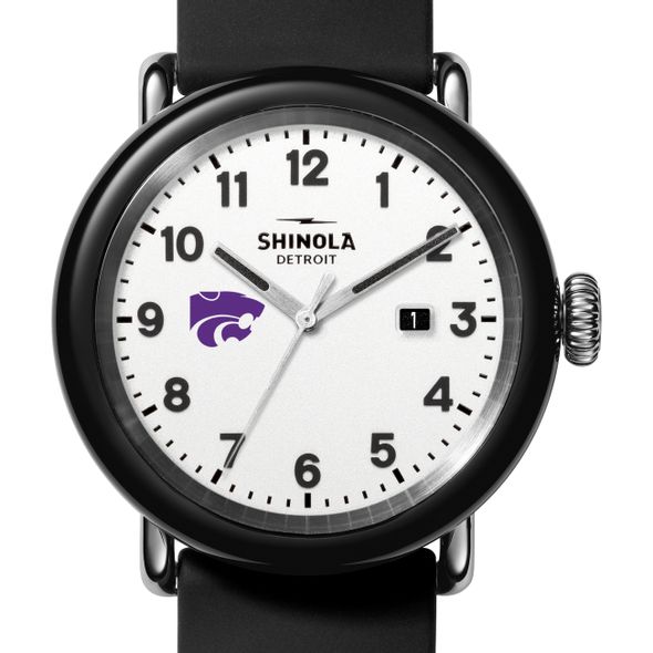 Kansas State University Shinola Watch, The Detrola 43mm White Dial at M.LaHart & Co.