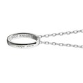 UCF Monica Rich Kosann "Carpe Diem" Poesy Ring Necklace in Silver - Image 3