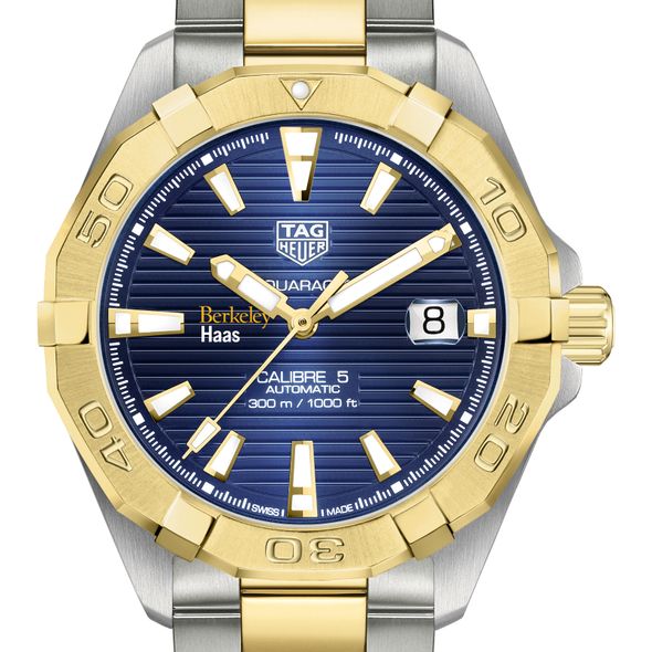 Berkeley Haas Men's TAG Heuer Automatic Two-Tone Aquaracer with Blue Dial - Image 1