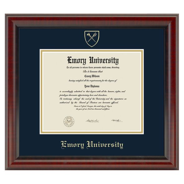 Emory University Diploma Frame, the Fidelitas - Image 1