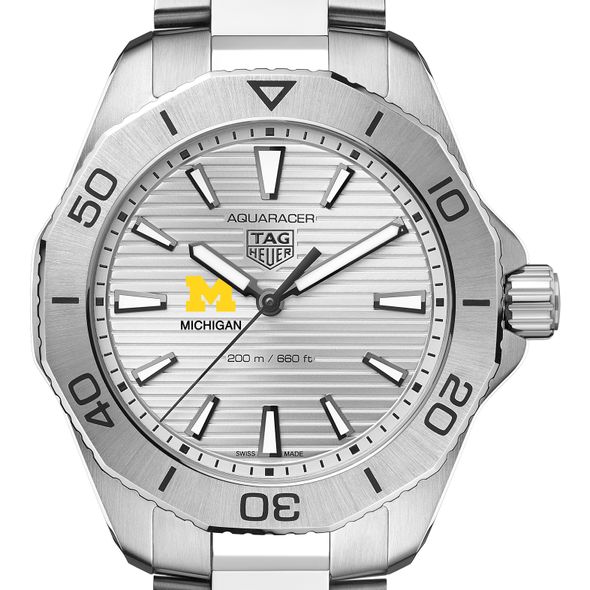 Michigan Men's TAG Heuer Steel Aquaracer with Silver Dial - Image 1