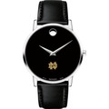 University of Notre Dame Men's Movado Museum with Leather Strap - Image 2