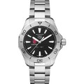Stanford Men's TAG Heuer Steel Aquaracer with Black Dial - Image 2