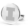 University of Illinois Cufflinks in Sterling Silver - Image 2